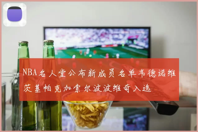 NBA名人堂公布新成员名单韦德诺维茨基帕克加索尔波波维奇入选